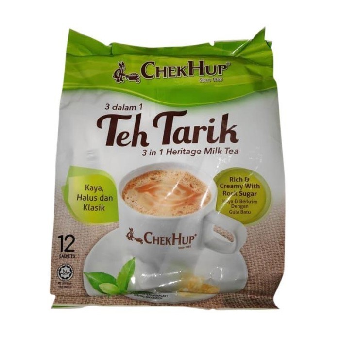 

Chek Hup 3 in 1 Teh Tarik Malaysia / Check Hup Milk Tea Wih Cane Sugar