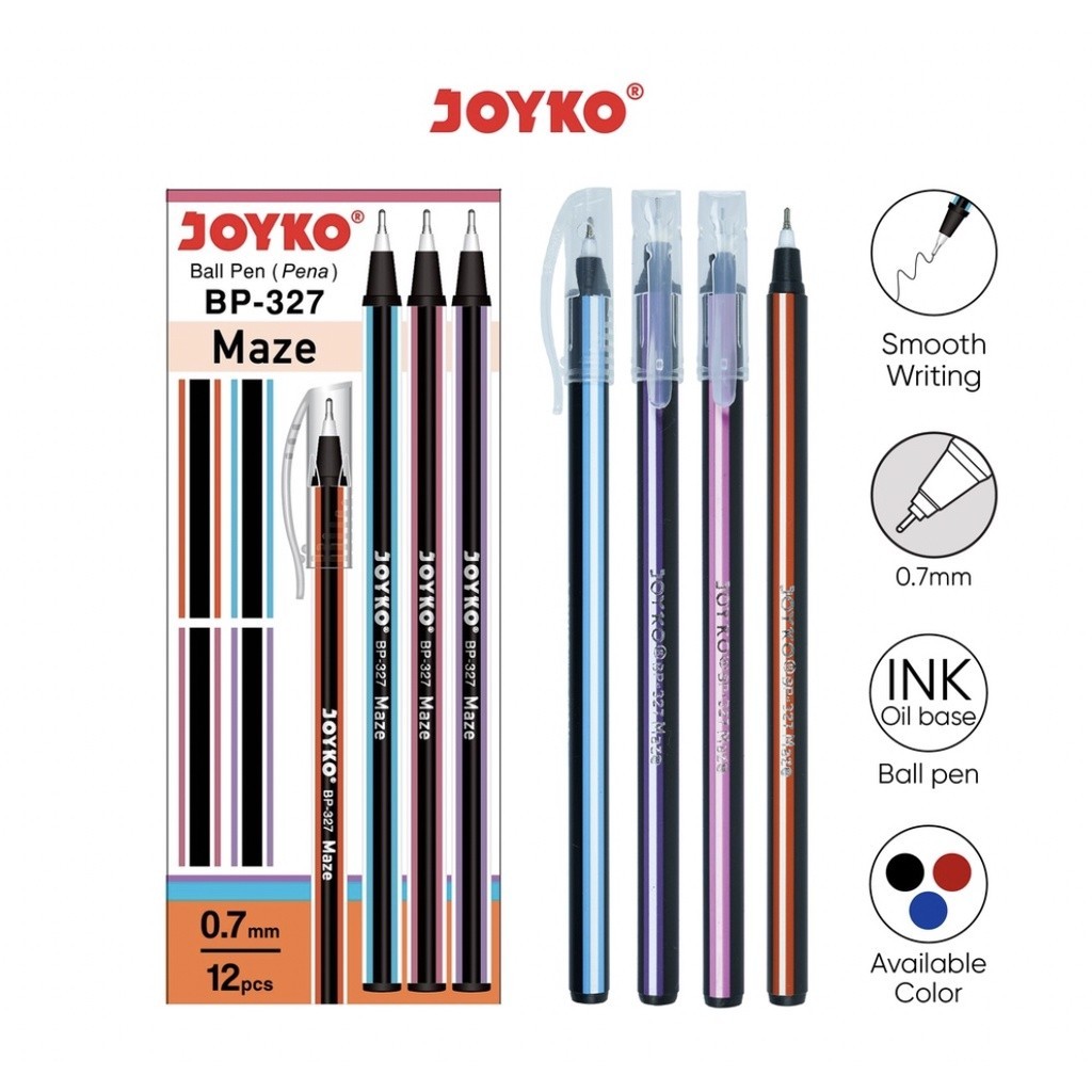 

JOYKO Ball Pen Pulpen Pena Joyko BP-327 Maze 0.7 mm