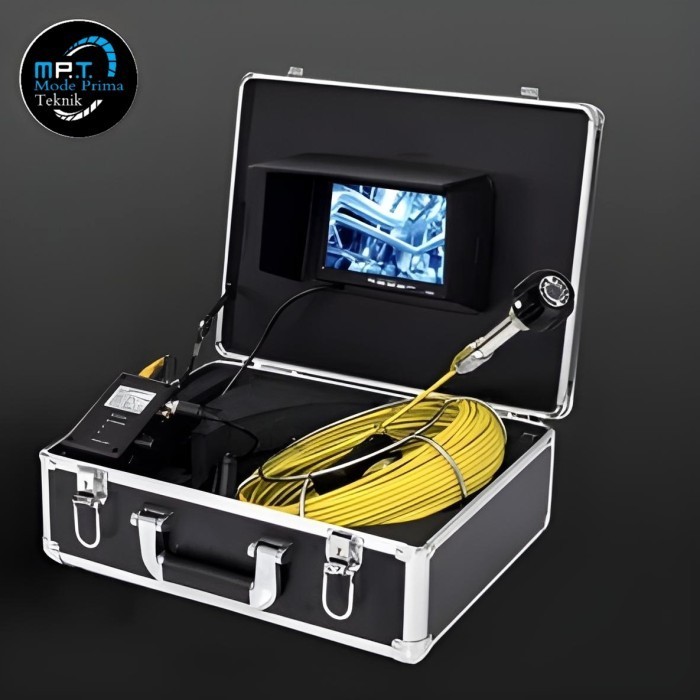 

Sewer pipe inspection snake camera 7 inch 20m cable with DVR function