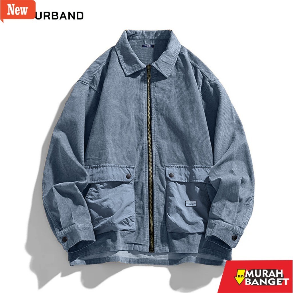 jaket kulit pria garut X Urband Absolute Jaket Corduroy Semi Parka Resleting