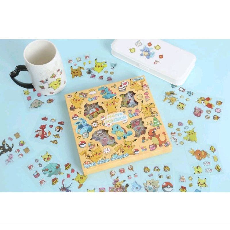 

RFT Sticker Nono Lucu Karakter Kartun Pororo Keropi Pokemon Super Mario Paw Patrol Stiker Viral Lucu Isi 100