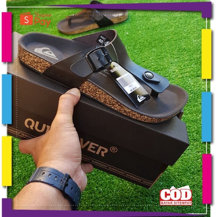 [PREMIUM ORIGINAL] SANDAL KULIT KUIKSILVER PREMIUM 100%