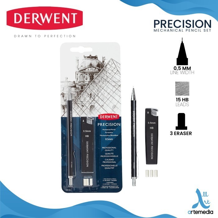

promo ✨ -Pensil Mekanik Derwent Precision Mechanical Pencil Set - HANYA REFILL