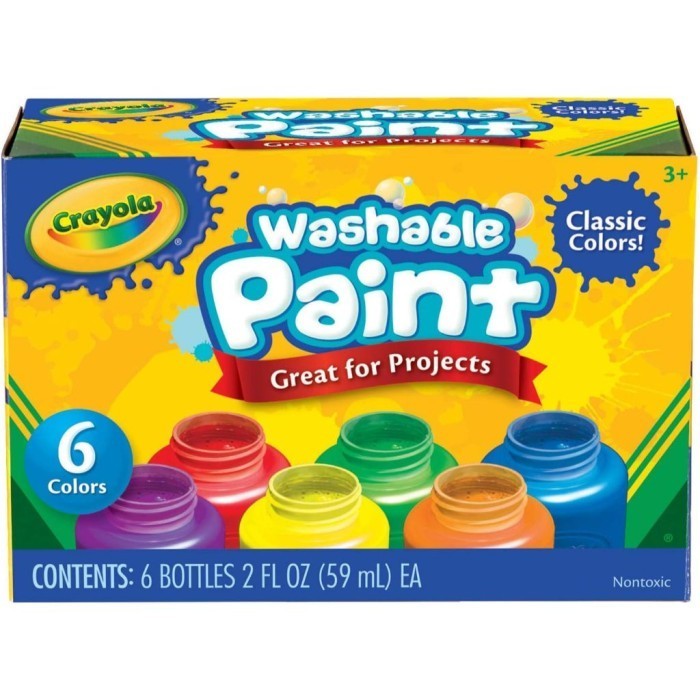 

CRAYOLA 6 Ct. Washable Kids' Paint - 2 fl. Oz. Bottles