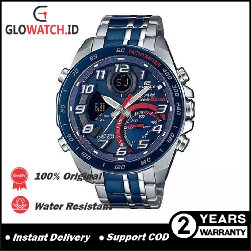[Promo] Jam Tangan Pria Edifice ECB-900TR-2AER / ECB900TR-2AER Stainless Steel Casio (Garansi 2 tahu