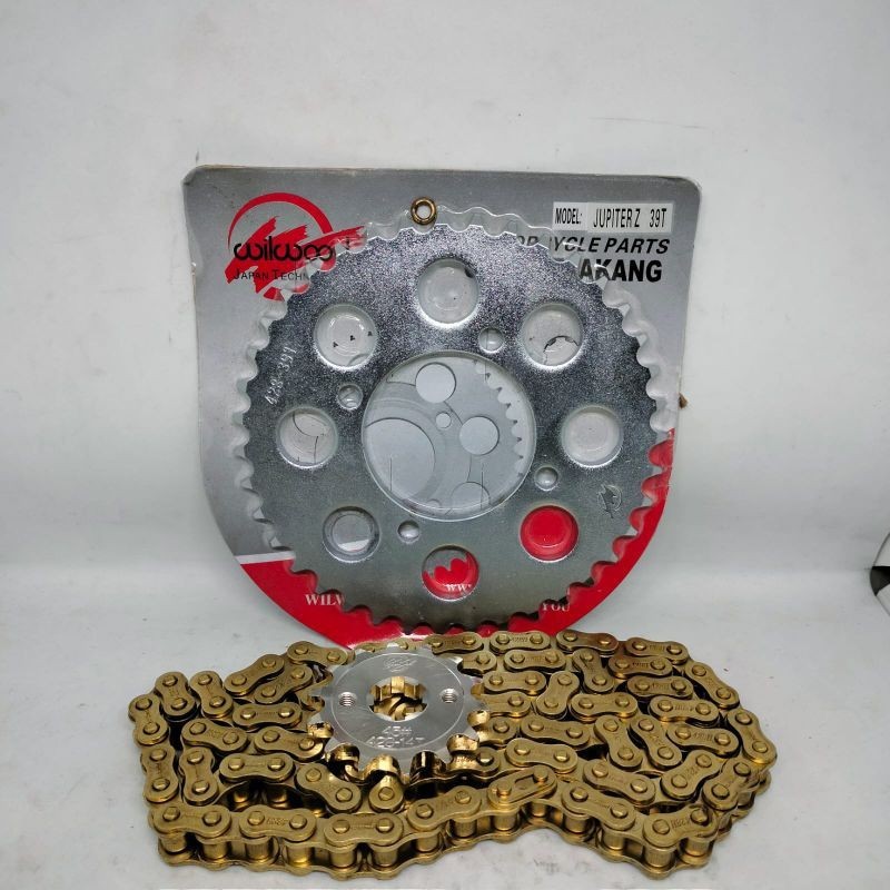 PROMO GEAR GIR SET RXK FIZR VEGA MX JUPITER MODEL SSS TEBAL 7MM CROOM