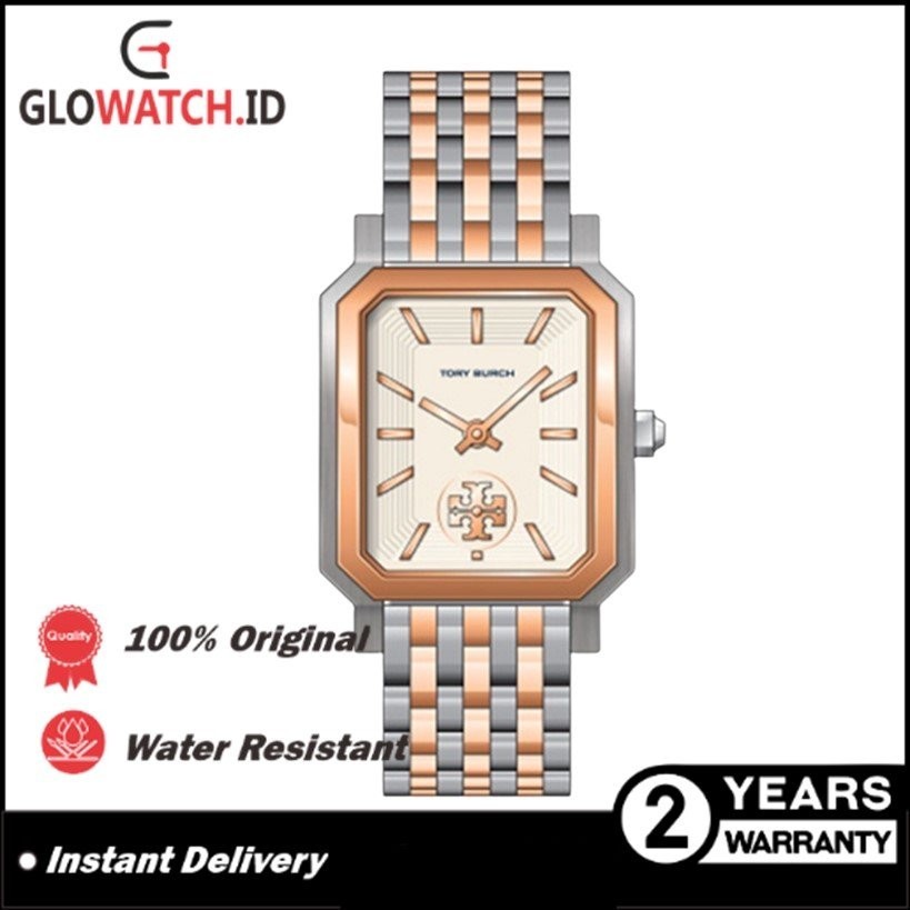 [Promo] Jam Tangan Wanita Tory Burch TBW1509 / TBW-1509 Robinson Two-Tone Rosegold Stainless Steel O