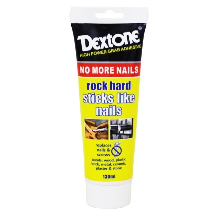 

LEM DEXTONE BESI, PLASTIK, KAYU, BATA, KERAMIK NO MORE NAILS 130ML