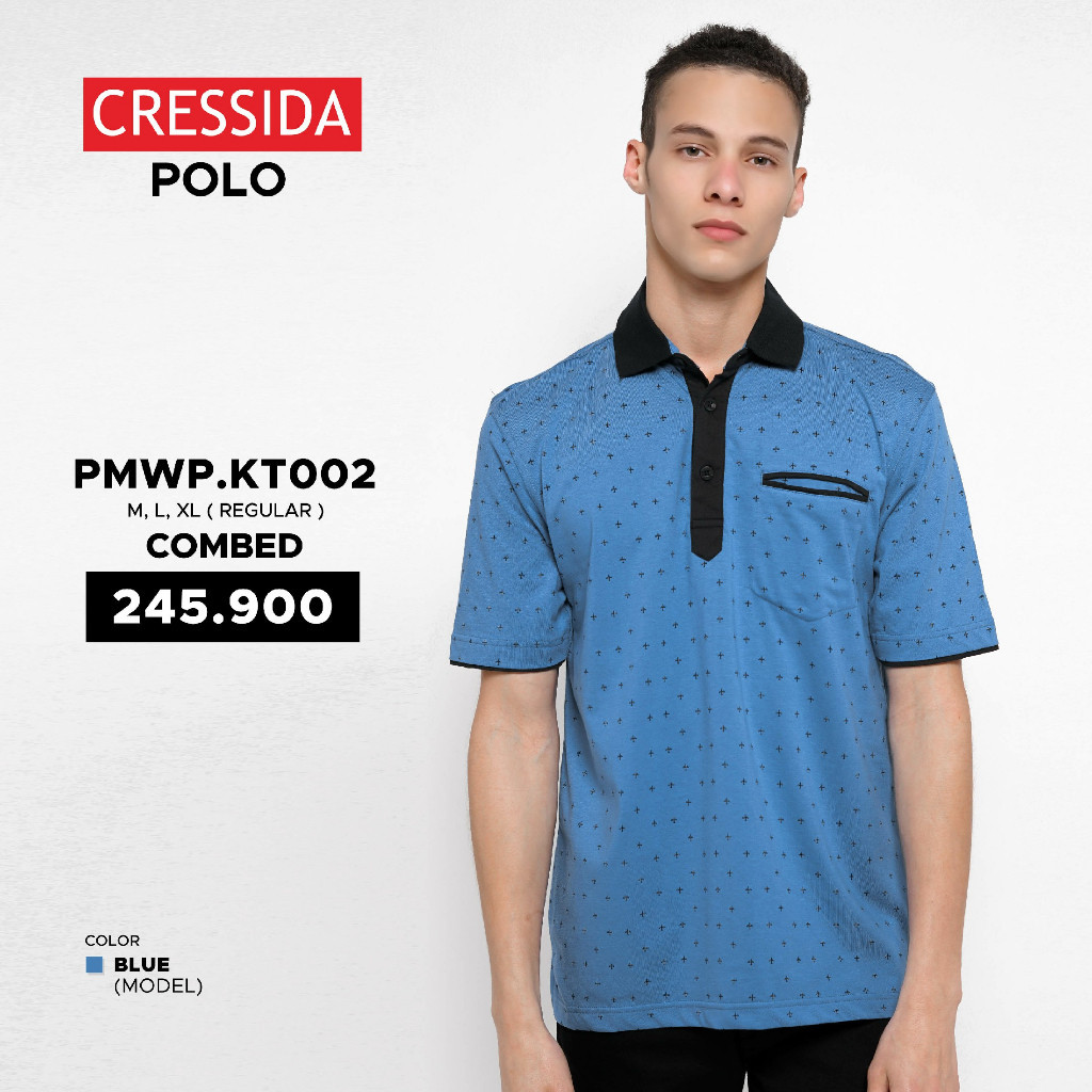 Polo Shirt Cowok Kaos Kerah Cressida Original - PMWP.KT002