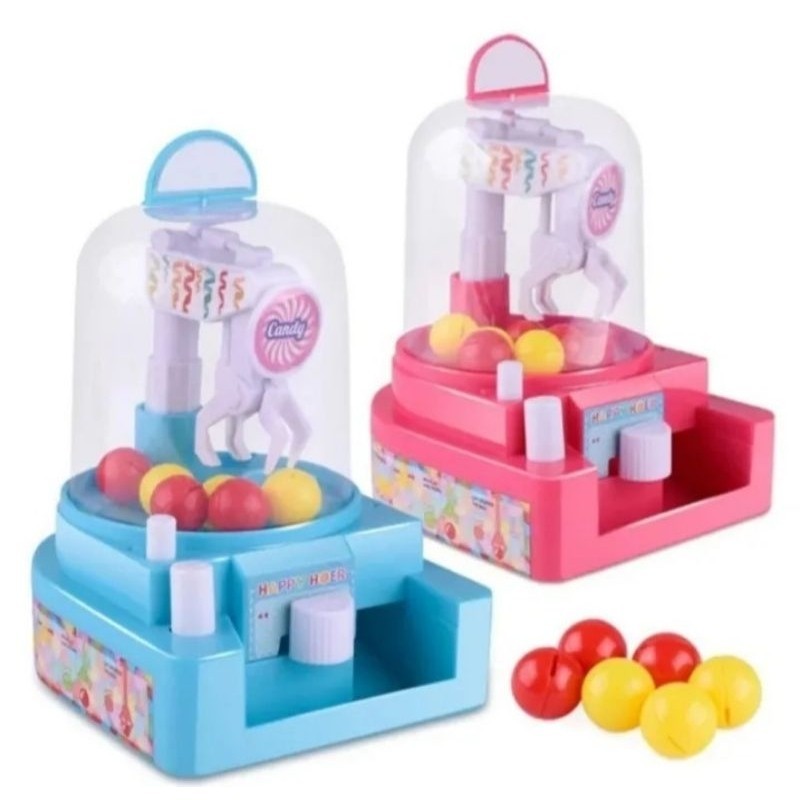 COD Murah MAINAN MESIN CAPIT BOLA // MINI CLOW CANDY CRANE BALL // MAINAN EDUKASI MESIN CAPIT MURAH