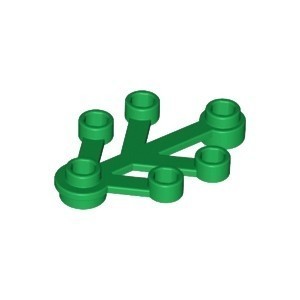 Lego Part 2423 Plant Leaves 4 x 3 Green