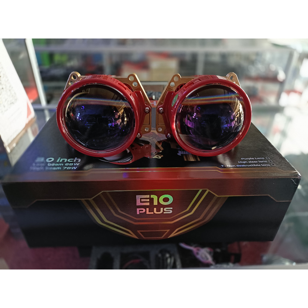 Projector Billed VAHID E10 PLUS 3 inch Purple Lens 68/78 Watt