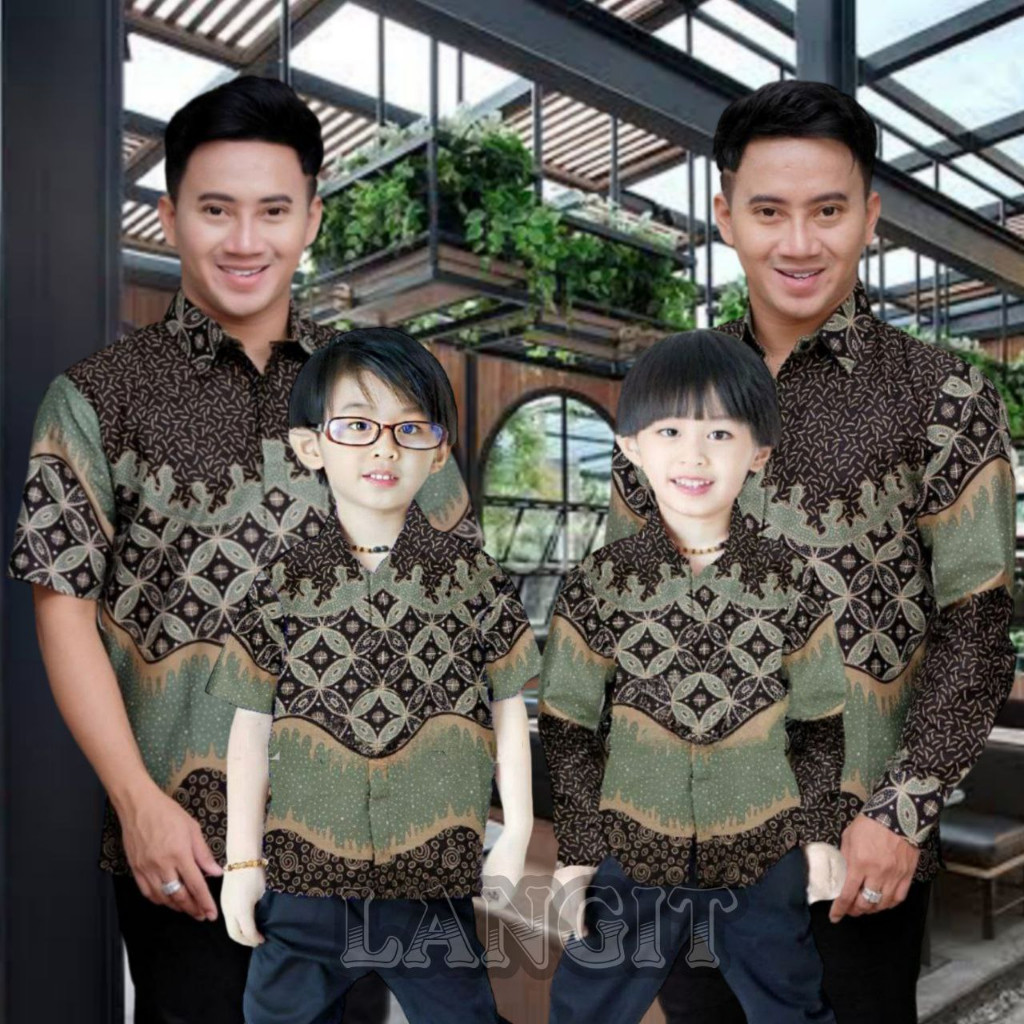 SAGE GREEN.TERBARU BATIK PRIA WARNA HIJAU SAGE GREEN TERBARU MOTIF KAWUNG SAGE LENGAN PANJANG DAN LE