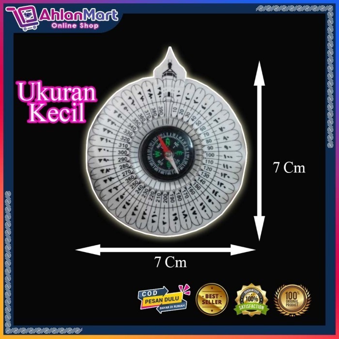 Kompas Arah Kiblat Ukuran Kecil