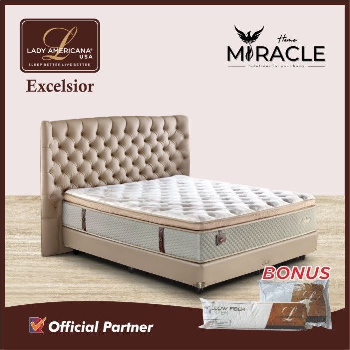 Springbed Lady Americana Excelsior (Full Set & Hanya Kasur)