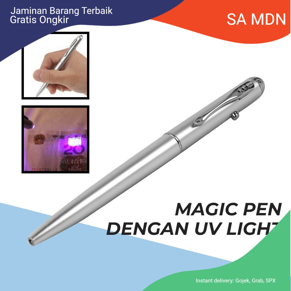 

SA Pena Tinta Invisible Magic Pen dengan UV Light