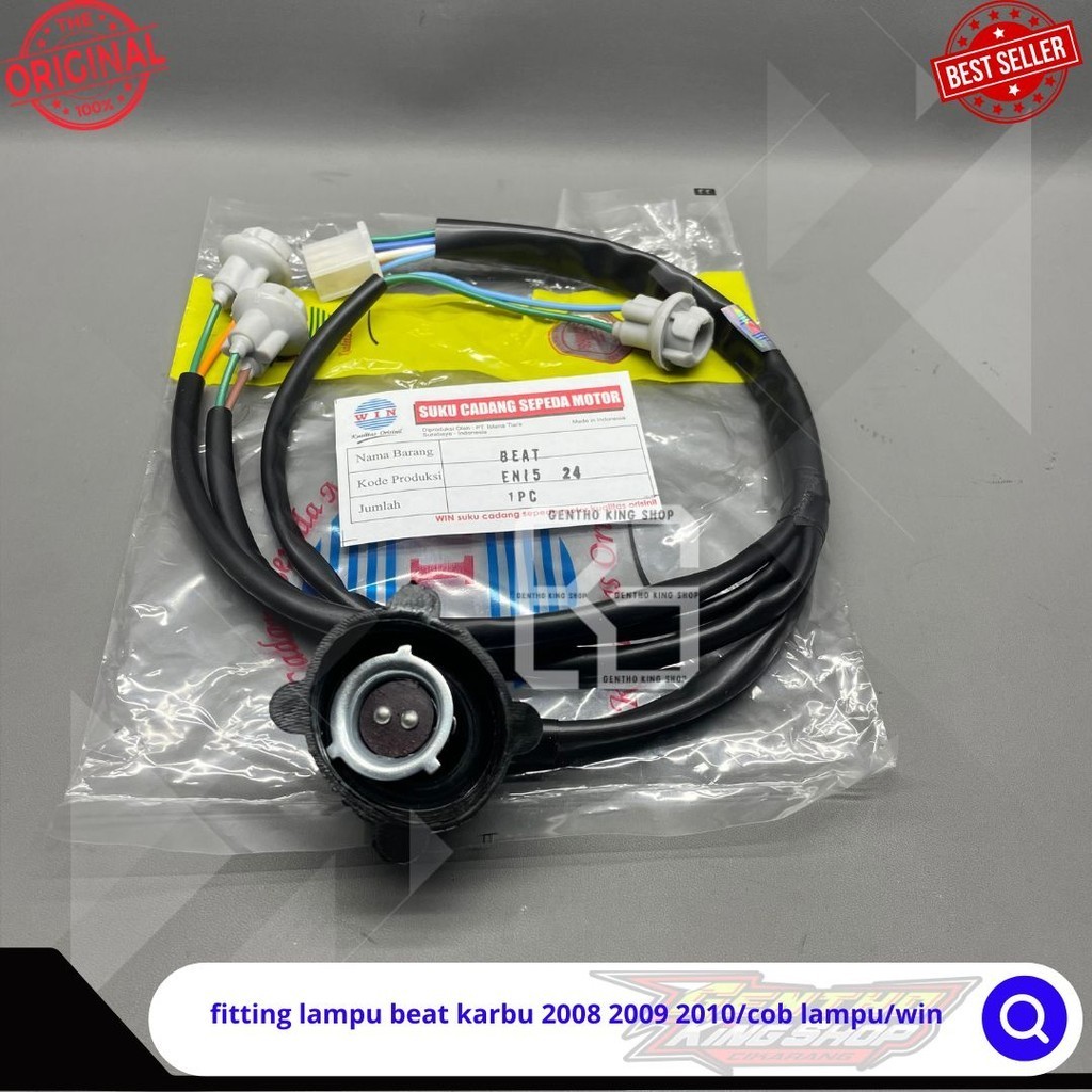fitting lampu beat karbu 2008 2009 2010/cob lampu/win