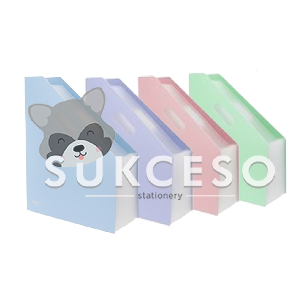 

Joyko Expanding File EF-12 Pastel Color Map Organizer Stand Folder File
