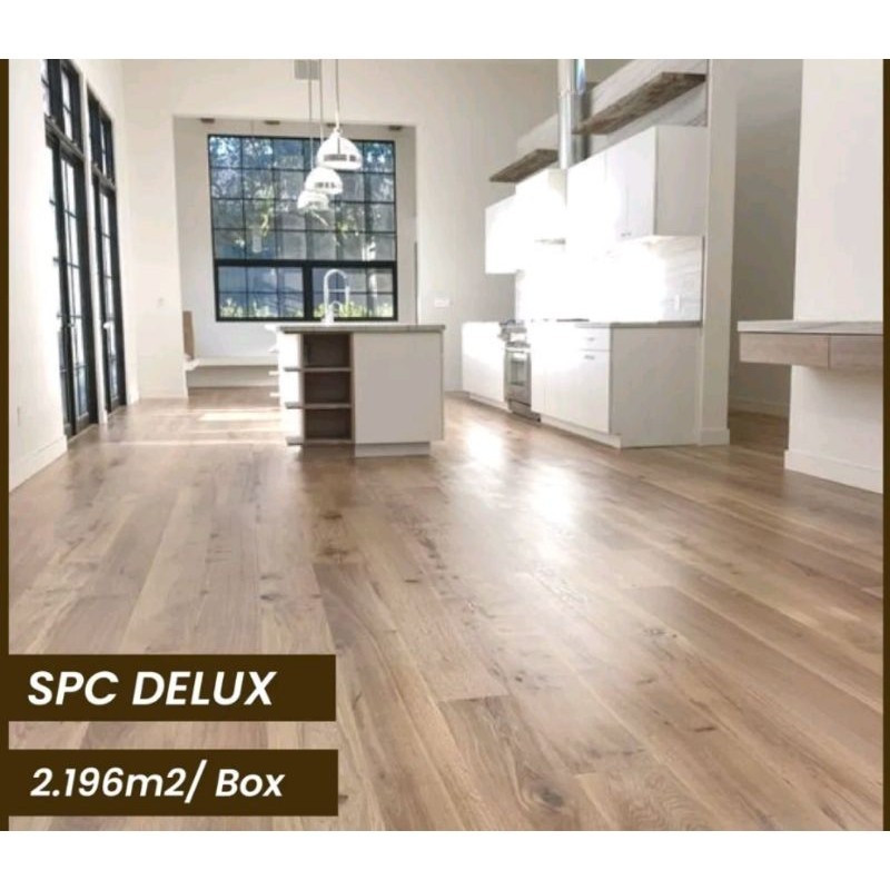Super Seller Star - DELUX SPC Lantai - SPC Floor - Lantai SPC - Lantai vinyl- tebal 4.2mm uk 2.196m2