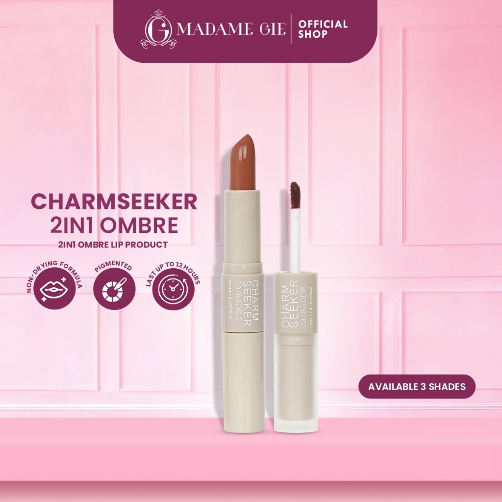 Madame Gie Charmseeker 2in1 Ombre - Make Up Soft Matte Finish Madame Gie