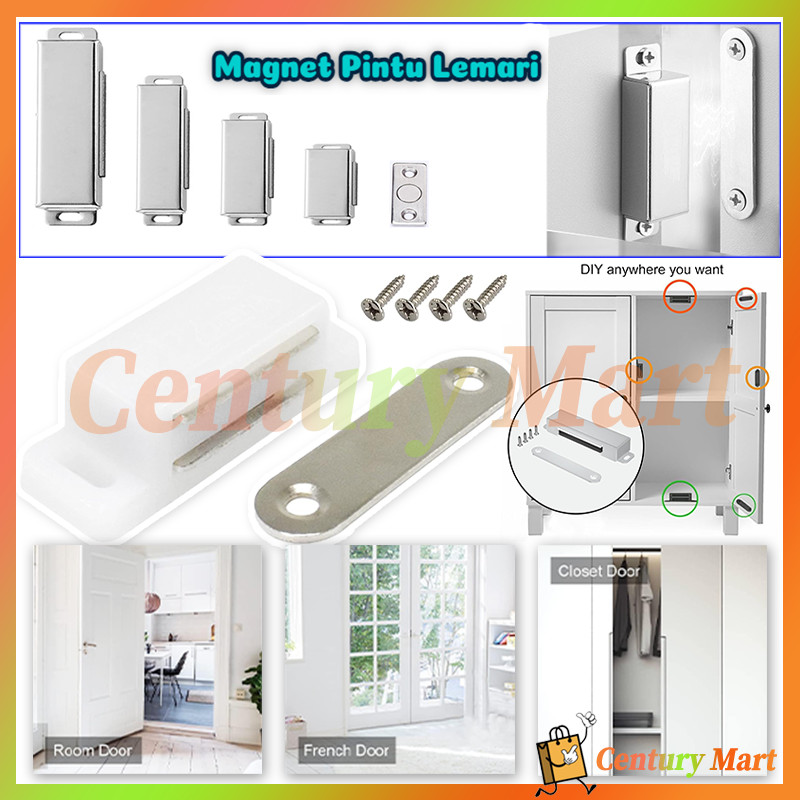 Magnet Pintu Lemari /Magnet Kotak Pintu Lemari Kabinet/Magnet Kayu Kotak/Laci Kecil Stainless Steell