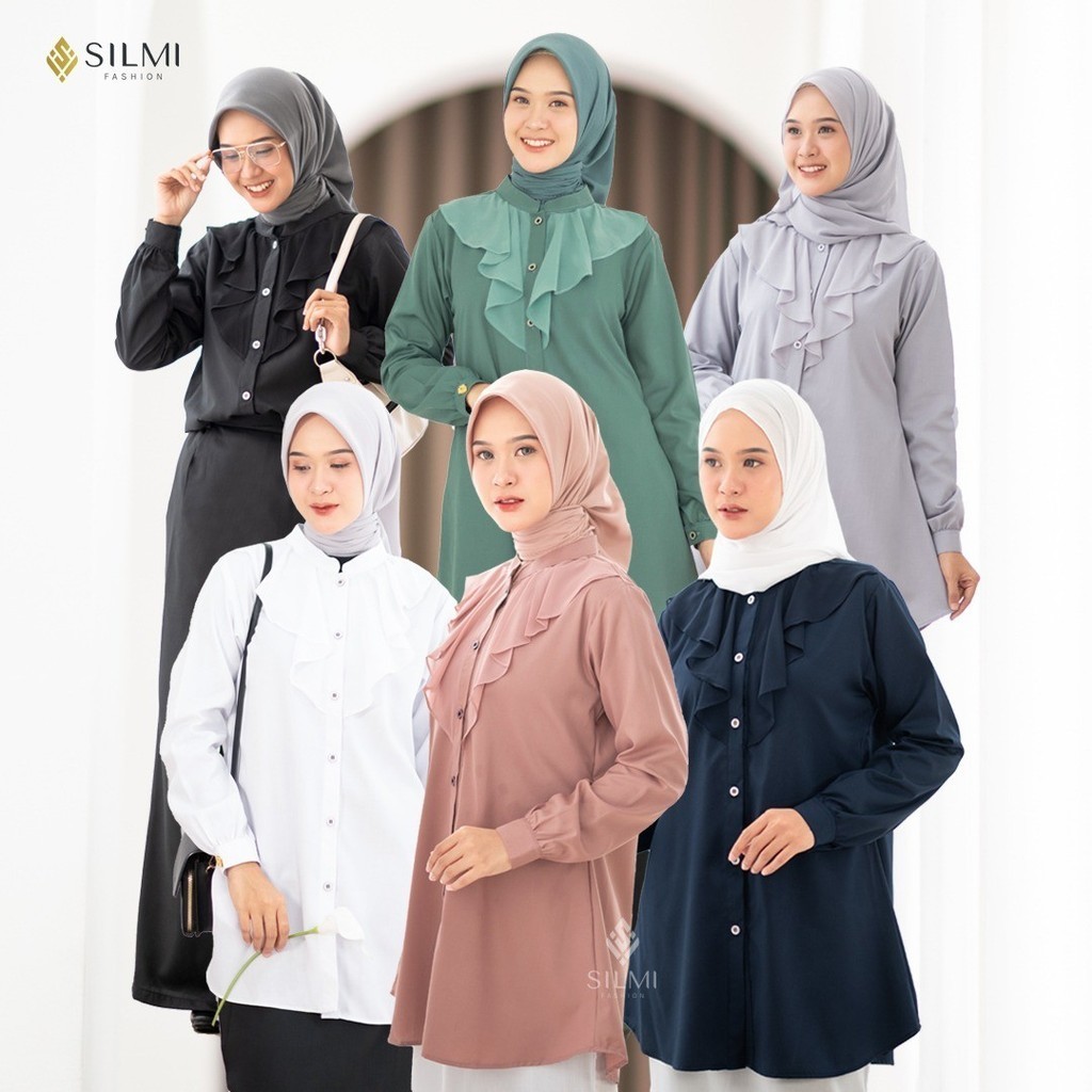 FawwazOShop - Blouse Wanita Rika by Silmi Fashion