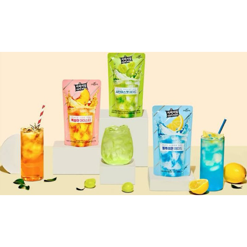 

Jardin Coffee Pouch Korean Pouch Drink 230 ml | Signature Coffee Americano Peach Iced Tea Blue Lemon Ade Shine Muscat Ade