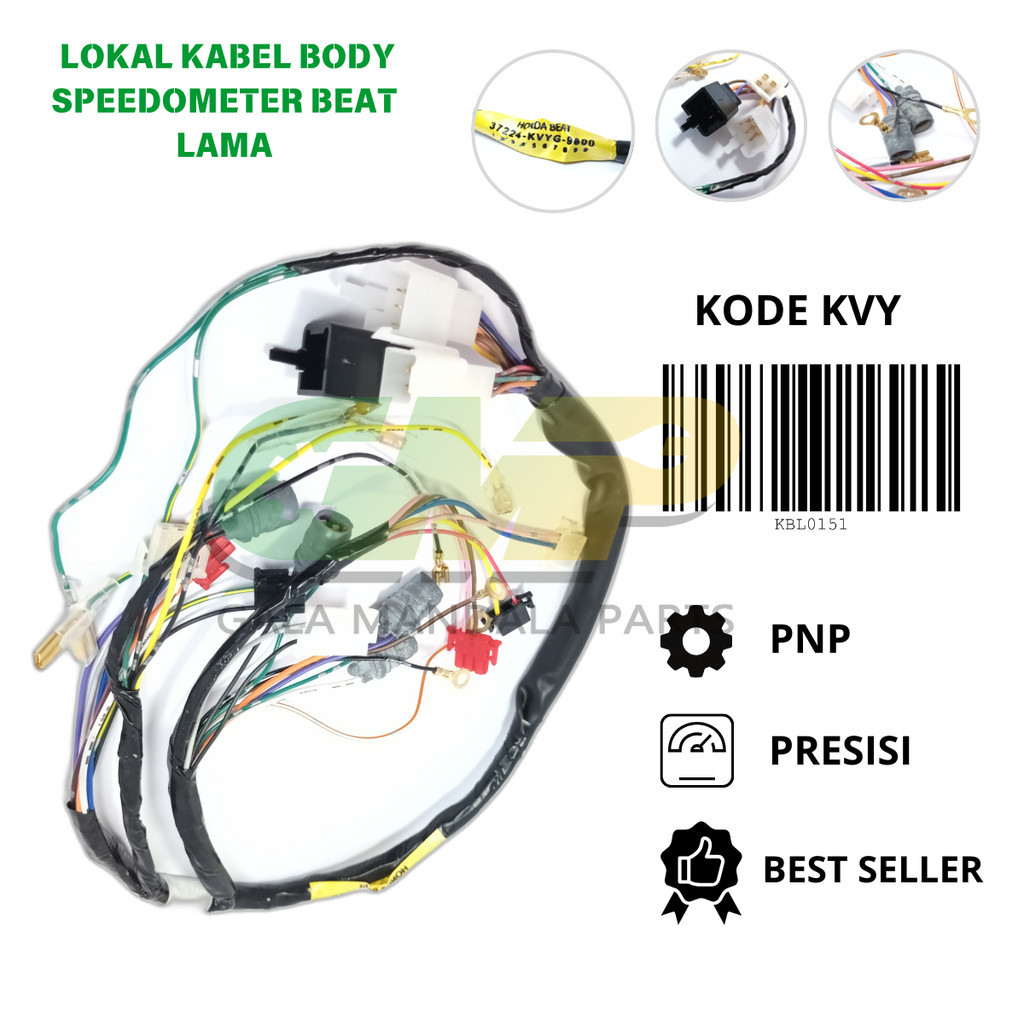 Kabel Body Set Speedometer Lokal Beat Lama Karbu Kvy Motor Honda