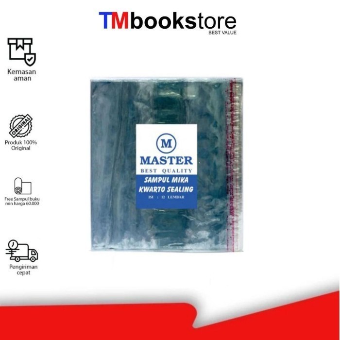 

SAMPUL MIKA KWARTO SEALING @12PCS TMBOOKSTORE