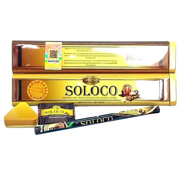 Baru   (SOLOCO)' ASLI .AU BUKAN YANG PALSU SALOCO .EU 1BOX ISI 12 PERMEN COKLAT  Terbukti
