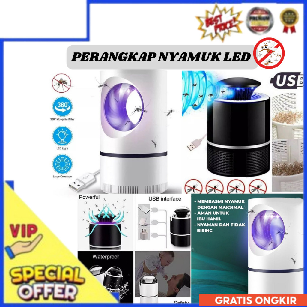 Pembasmi dan Pengusir Nyamuk Elektrik / Penangkap alat Pengusir Nyamuk Elektrik / Insect Killer / La