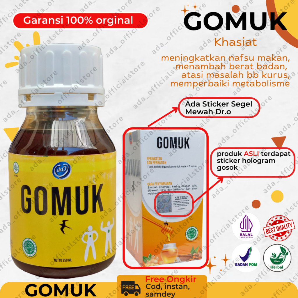 

ORGINAL Madu Gemuk Badan II Madu GOMUK 250ml GOMUK ASLI ORIGINAL - MADU PENGGEMUK BADAN - GOMUK MADU PENGGEMUK CEPAT DAN AMPUH BPOM 250ML GOMUK
