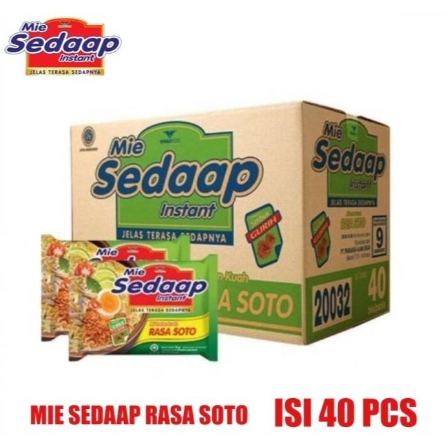 

Mie Sedaap 1 Dus 40 Pcs Mie Instan Rasa Soto