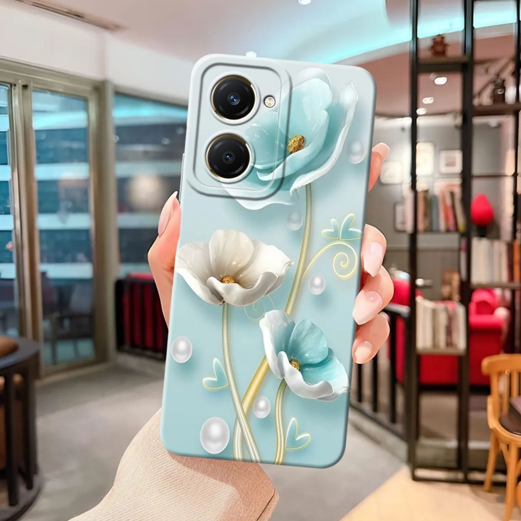 (PC04) Case Vivo Y03 2024 Terbaru Vivo Y18 2024 Terbaru Fashion Case Procamera Macaron Silikon TPU