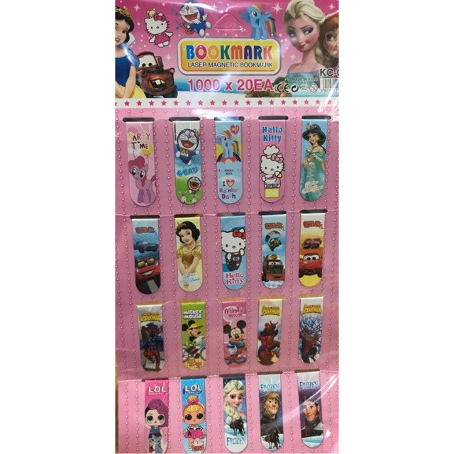 

Party balon Bookmark magnetic / pembatas buku magnet 1 renteng 20pcs