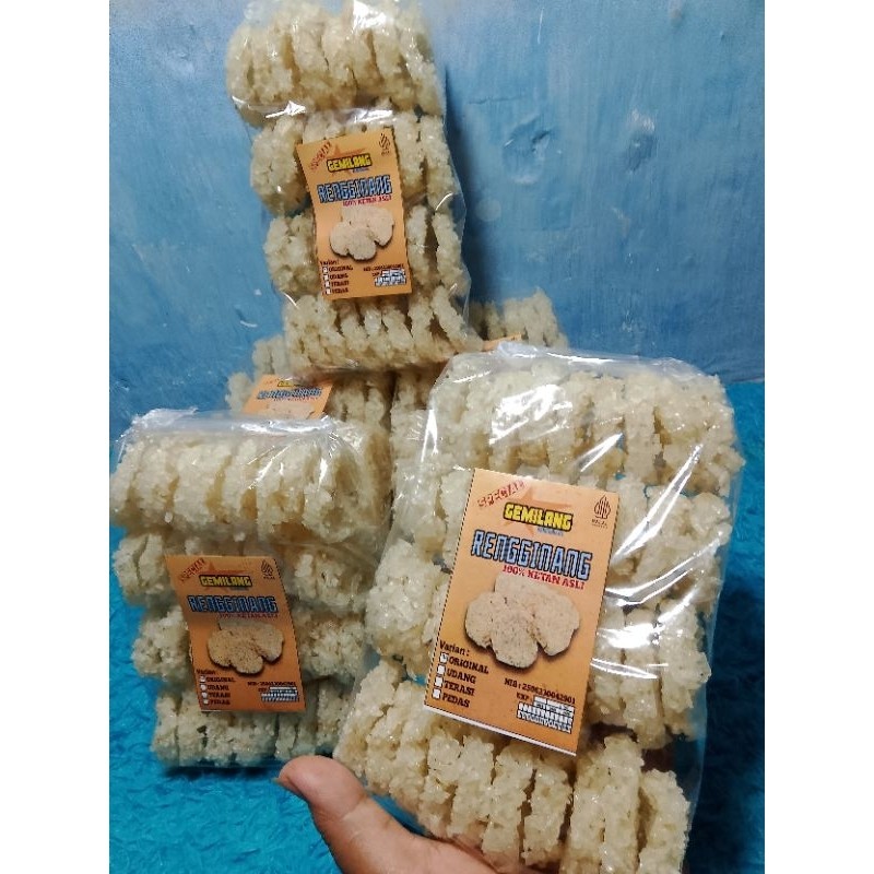 

Termurah Rengginang original ketan asli "GEMILANG" -+ 500g varian sedang