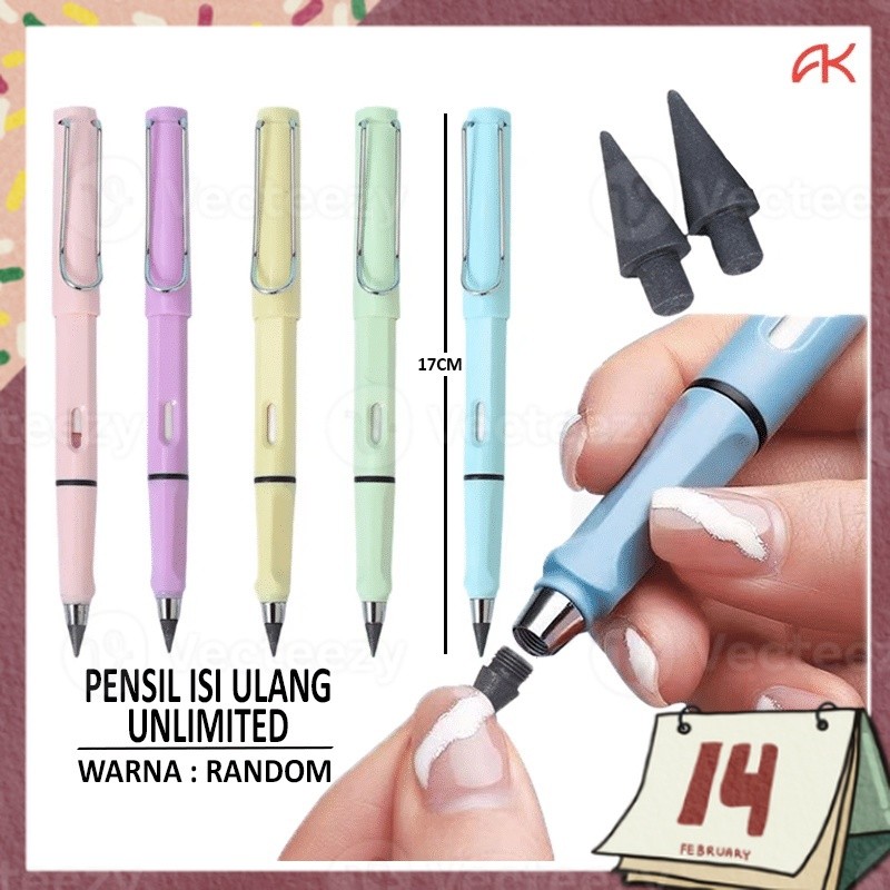 

PENSIL ETERNAL AJAIB REFIL UNLIMITED TANPA RAUTAN WARNA MACARON / ALAT TULIS ANAK SEKOLAH