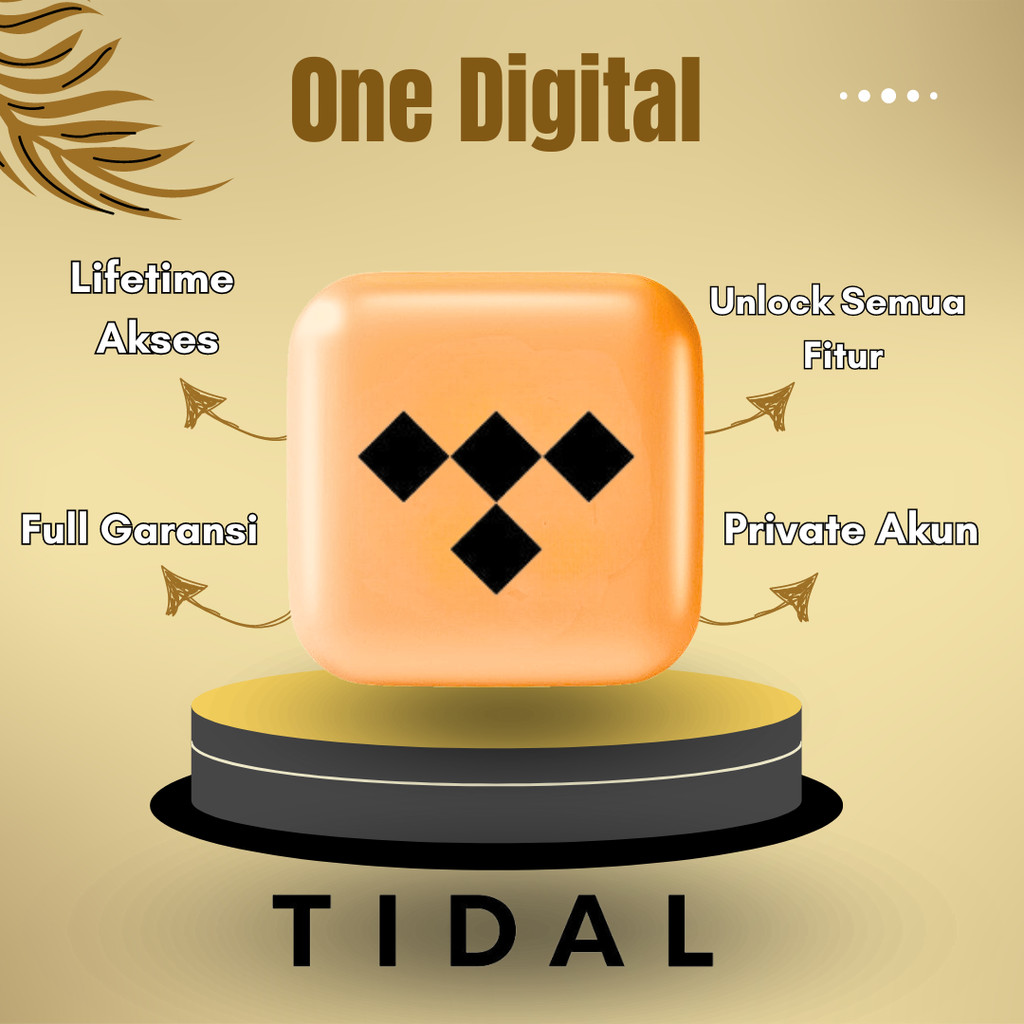 TIDAL Premium Murah Privat Lifetime Full Garansi