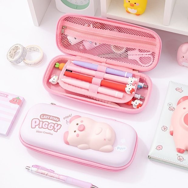 

Tempat Pensil 3D Squishy Anak Sekolah Bahan EVA Kotak Alat Tulis Timbul Hardcase