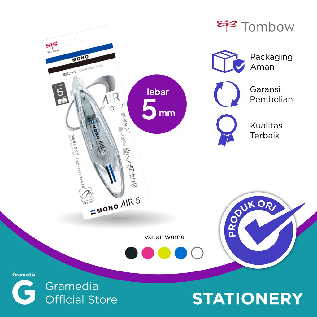 

Tombow Mono Air Refillable Pen Style . 5Mm X 6M. Xcct-Pax5