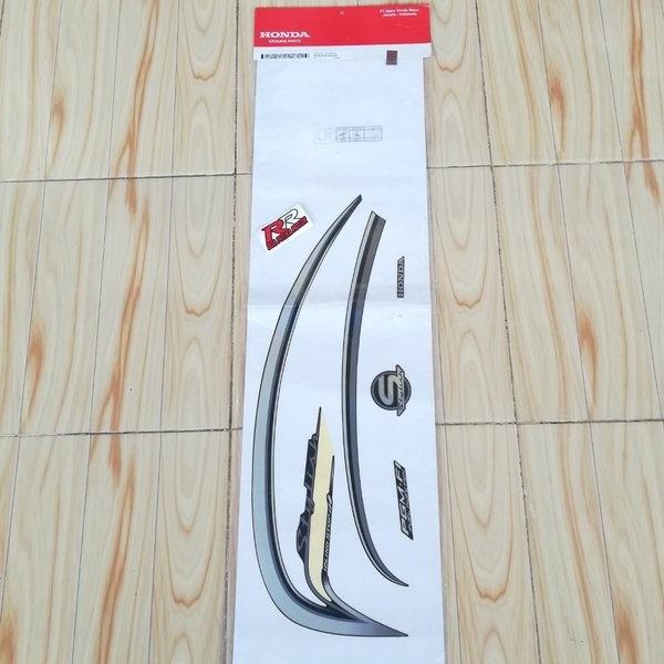 stripe grafik graphic sticker striping body bodi kiri original ori honda scoopy scopy fi stylish tah