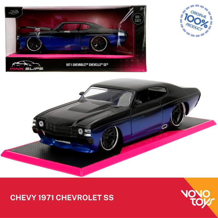 Jada 1/24 Pink Slips Chevy 1971 Chevelle SS Black Blue