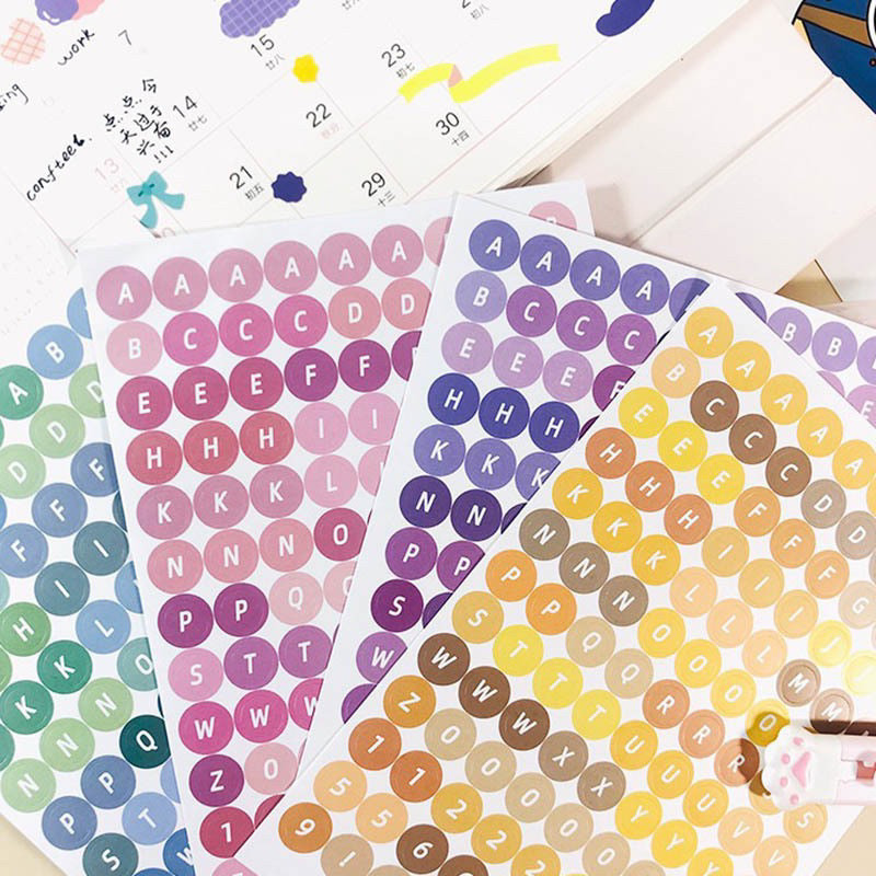 Sticker Huruf Deco Alphabet / Aesthetic Sticker Dekorasi Jurnal