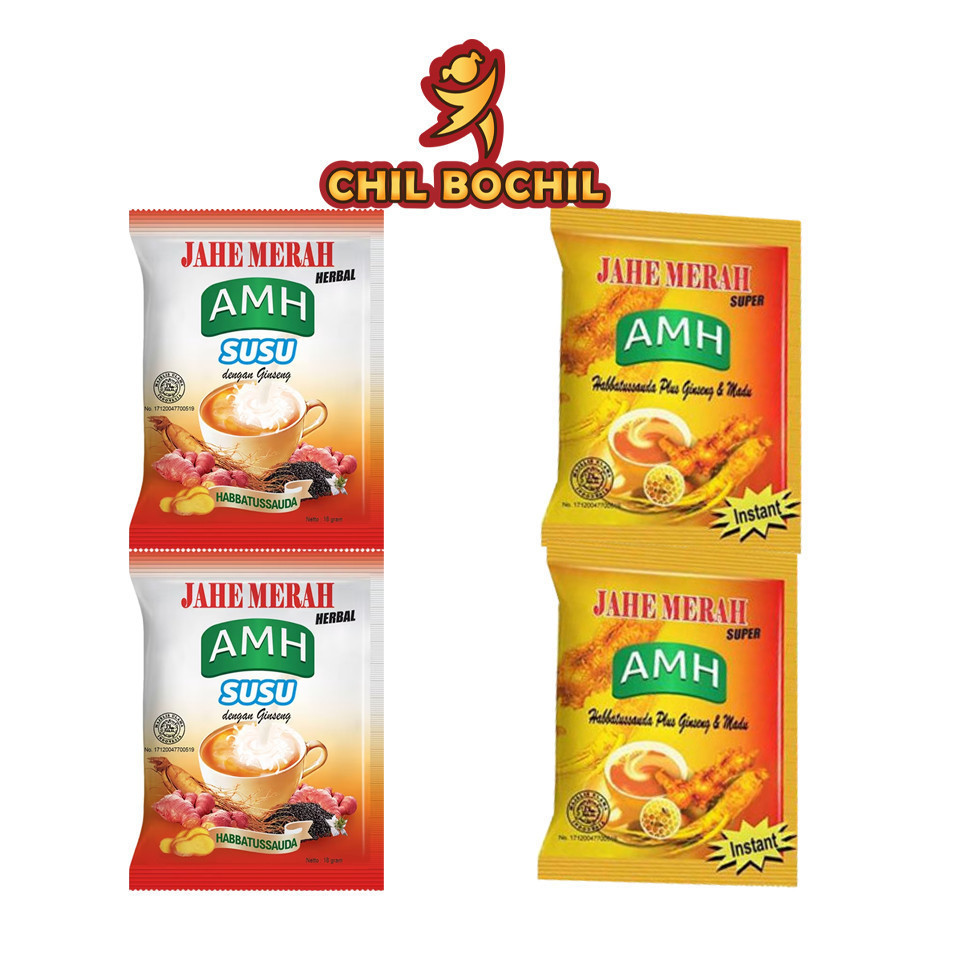 

AMH JAHE MERAH RENCENG /ORIGINAL/SUSU/TEMULAWAK (20GR X 10'S) - CHIL BOCHIL