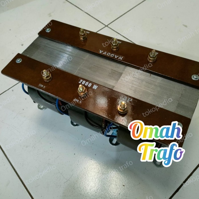 

trafo 3 phase isolasi 2000 watt step up down 400v (rst) / 220v (rst)