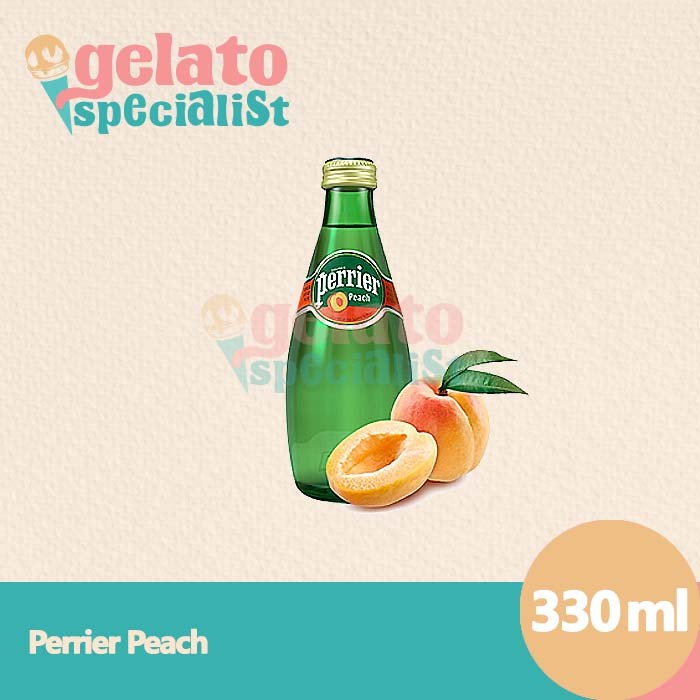 

Perrier Carbonated Sparkling Peach Mineral Water 330ml