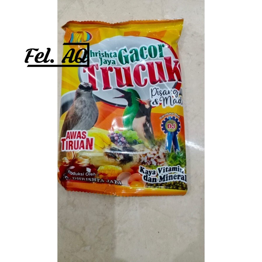 VOER TRUCUK GACOR DENGAN VARIAN PISANG DAN MADU SANGAT COCOK UNTUK BURUNG TRUCUK MURAH BERKUALITAS