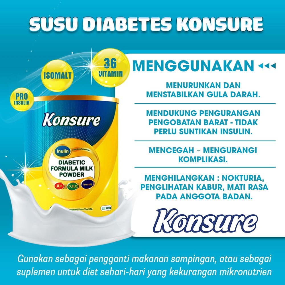 KONSURE SUSU DIABETES IMPOR | KONSURE MILK DIABET