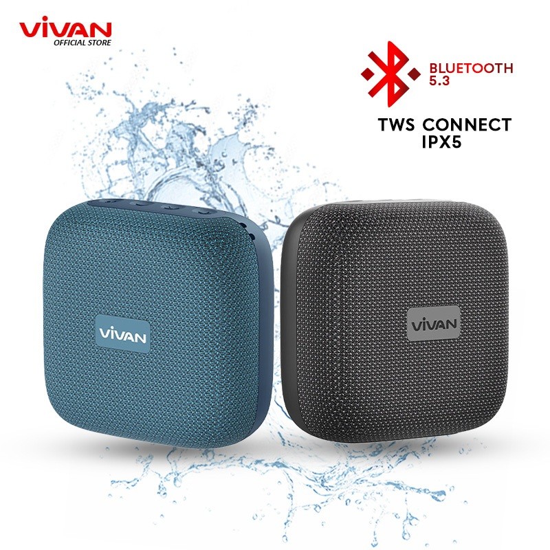 [ VIVAN VS3 ]- SALON LOUDSPEAKER SPEKER VIVAN Mini Speaker VS3 | IPX5 | Bluetooth 5.3 | TWS Connect 