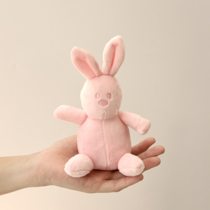 MURAH- Boneka Beruang Cokelat Kelinci Bayi Kecil Mini Teddy Bear Rabbit Lucu - Pink kelinci
